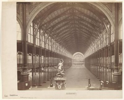 Interior view of the Nave, looking west, International Exhibition, South Kensington
