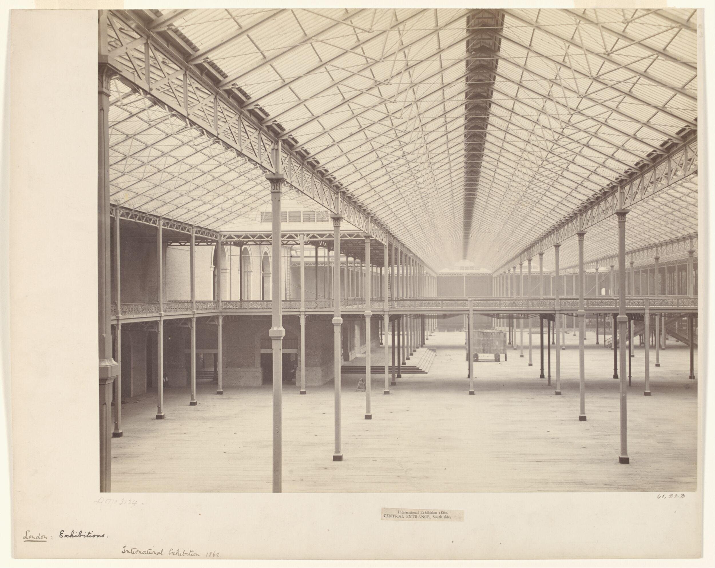Interior view of the Central Entrance, South side, International Exhibition, South Kensington