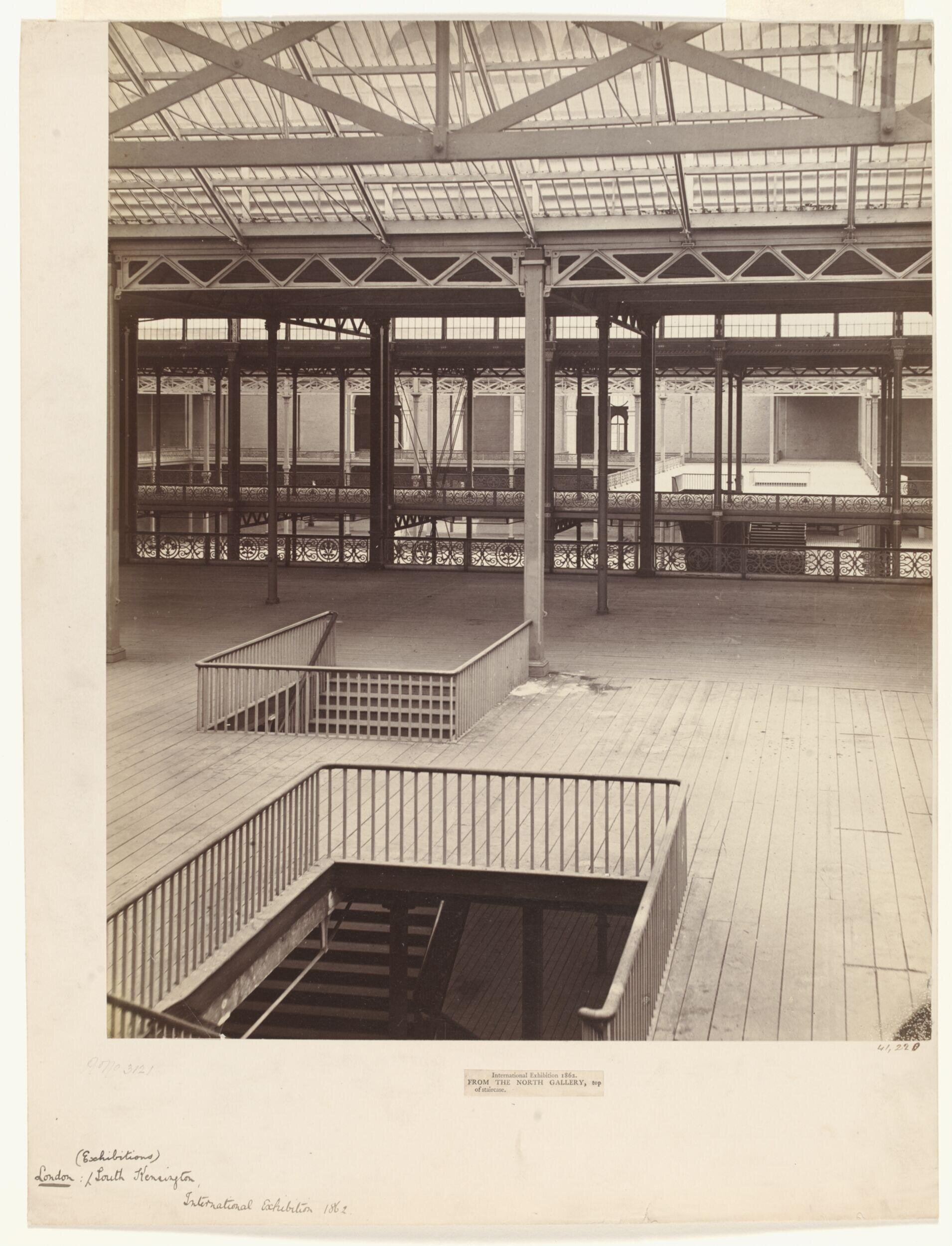 Interior view of the North Gallery, International Exhibition, South Kensington