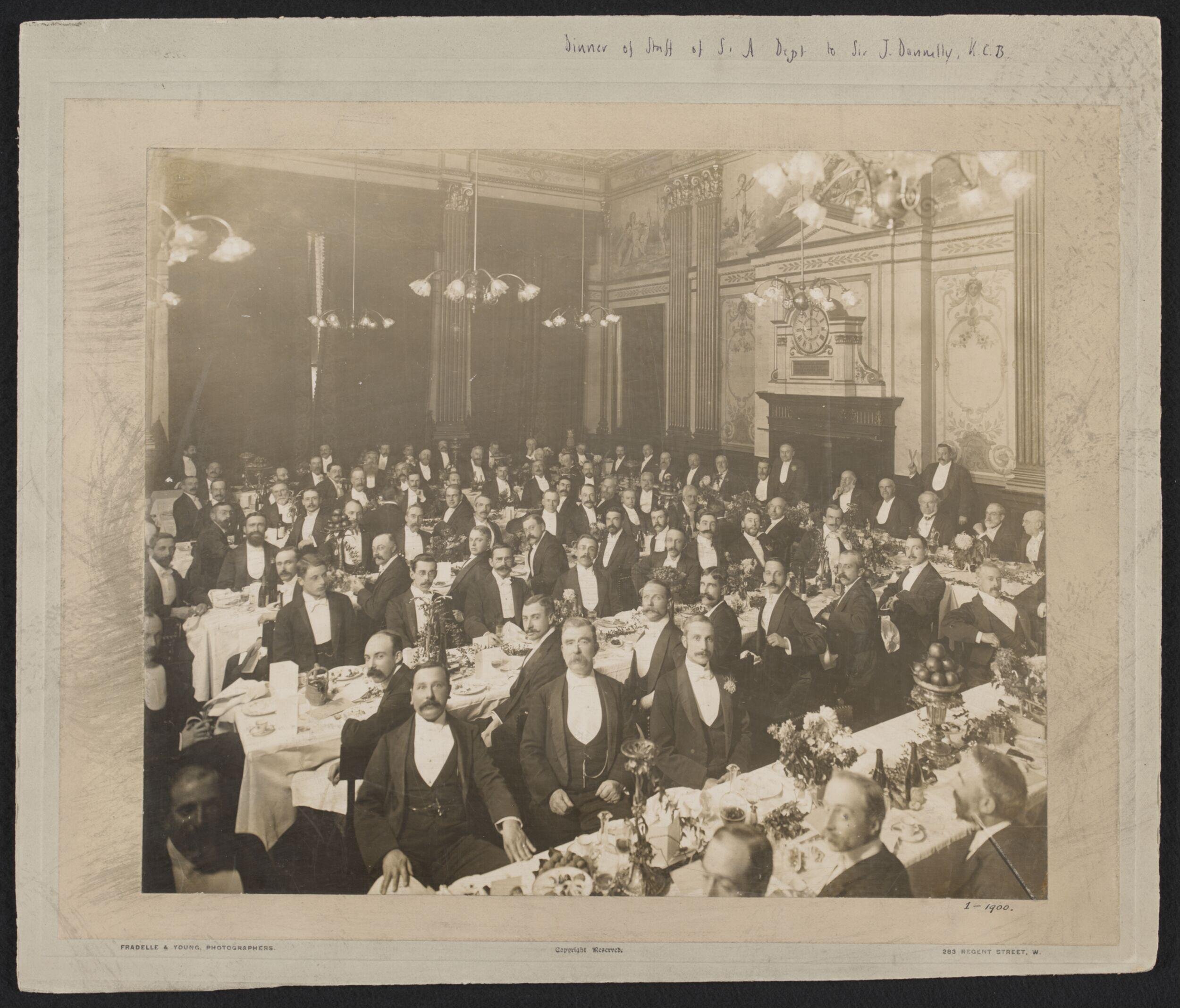 South Kensington Museum, Dinner of Staff of the Science and Art Department