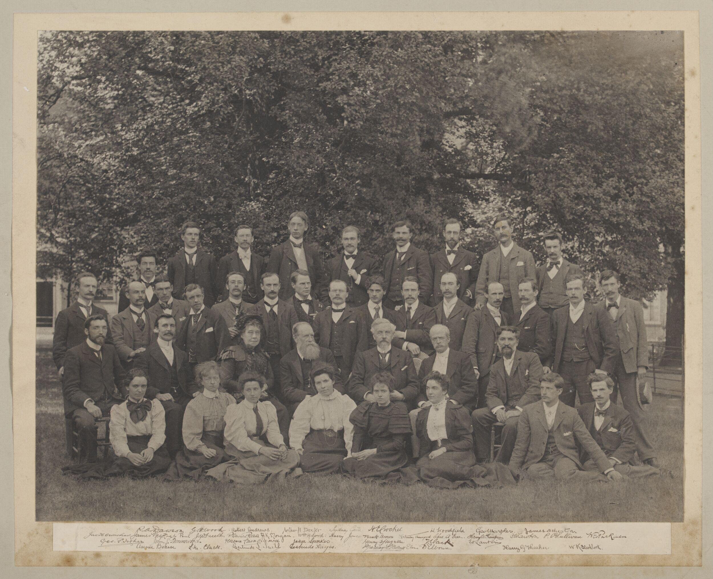 Members of the teaching staff of the National Training School [?]