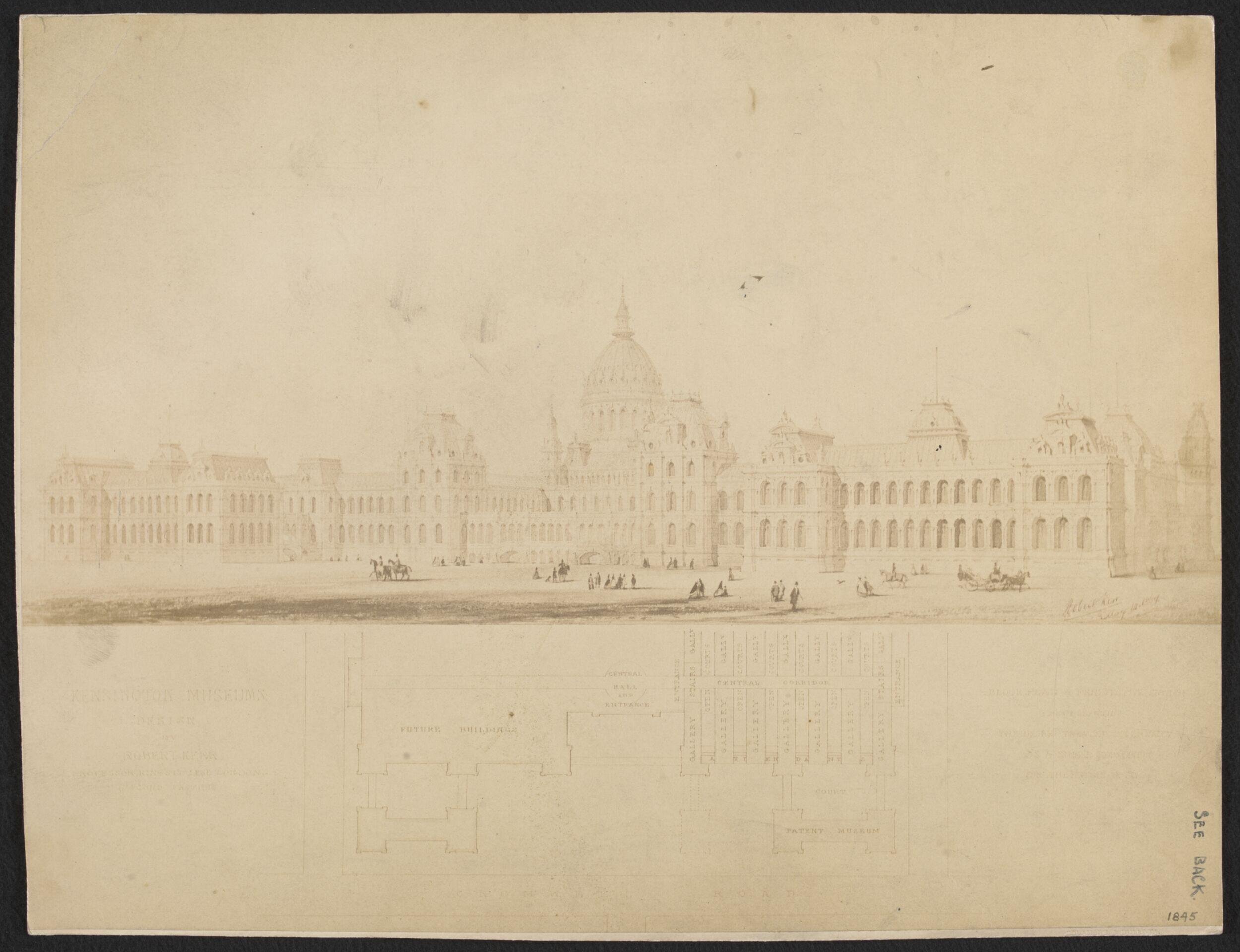 Natural History Museum, South Kensington, design by Robert Kerr, 1864