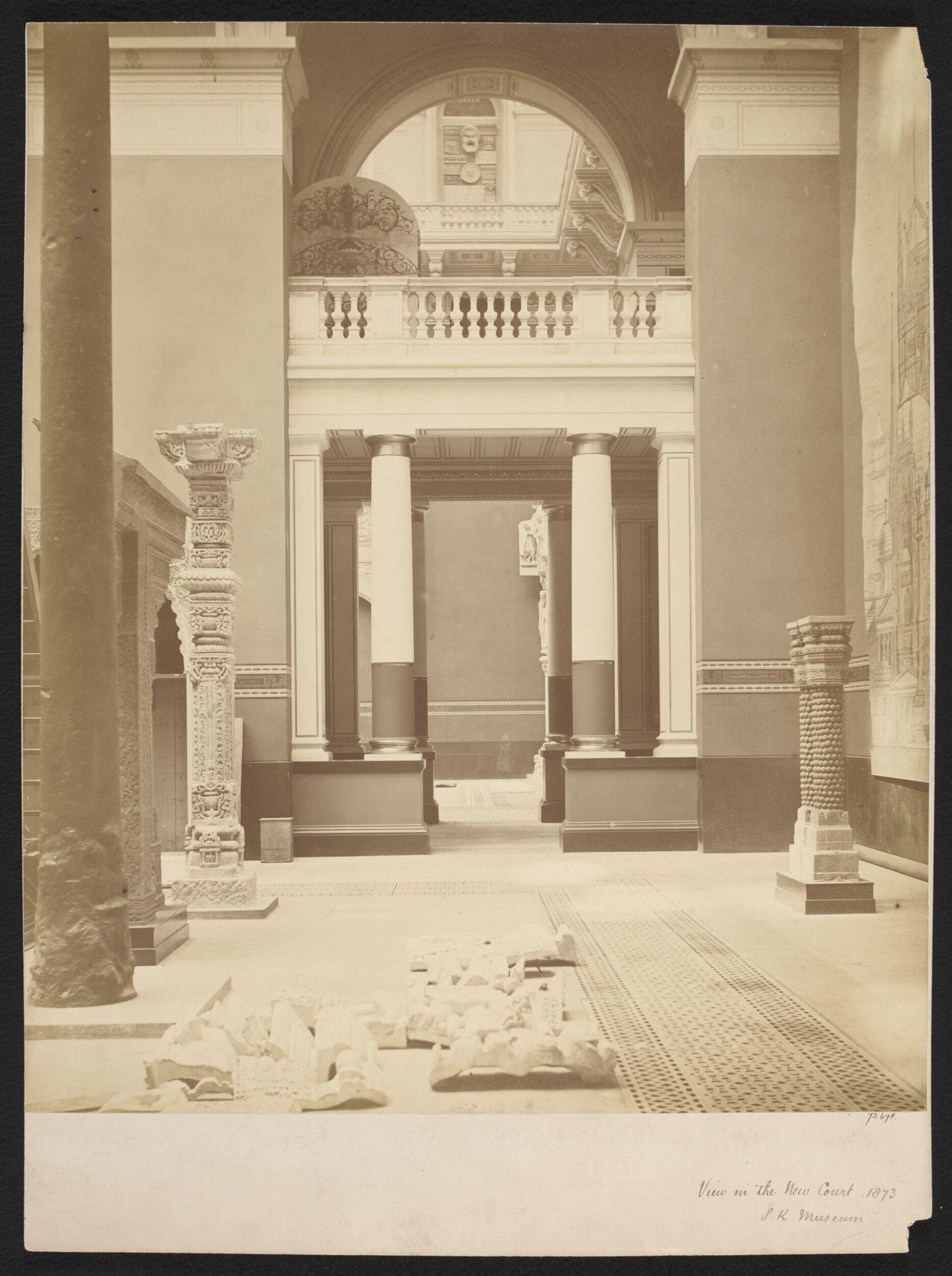 South Kensington Museum, Cast Court looking towards Gallery 46