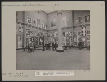 Photograph, Victoria and Albert Museum, British and foreign posters exhibition, North Court, gelatin silver print, 1931