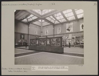 Photograph, Victoria and Albert Museum, British and foreign posters exhibition, North Court, gelatin silver print, 1931