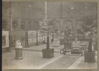 Victoria and Albert Museum, Exhibition of paintings, North court, north-west corner