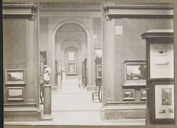 Victoria and Albert Museum, Paintings Galleries, Room 99 looking north towards Room 98