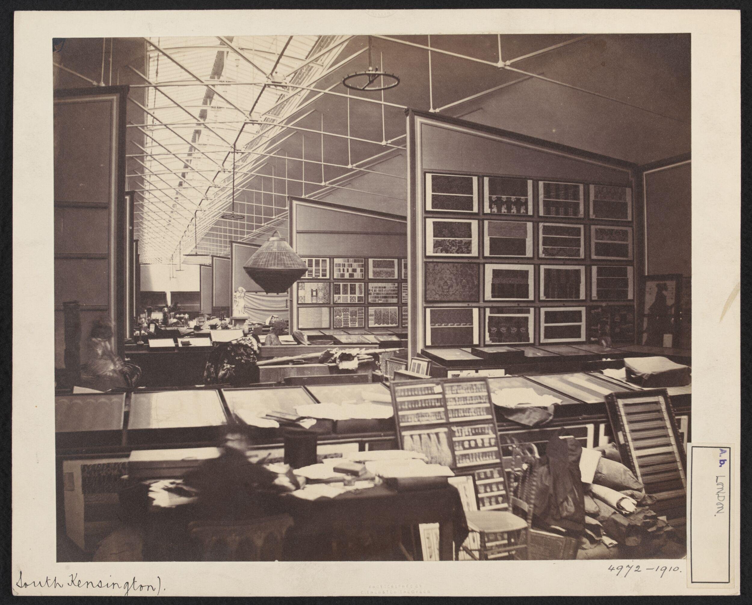 South Kensington Museum, the 'Brompton Boilers', Art Museum showing mainly textiles