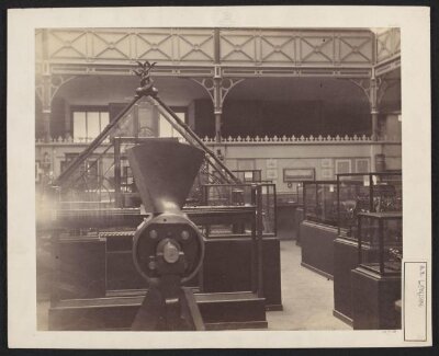 Interior view of the Patent Museum, South Kensington Museum (the 'Brompton Boilers')