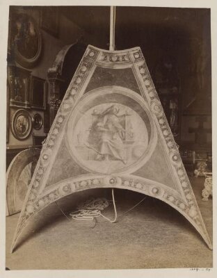 Fresco ceiling section attributed to Alessandro Pampurino, originally from Casa Maffi, Cremona, purchased from Stefano Bardini