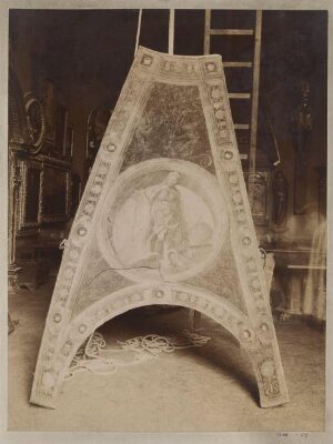Fresco ceiling section attributed to Alessandro Pampurino, originally from Casa Maffi, Cremona, purchased from Stefano Bardini