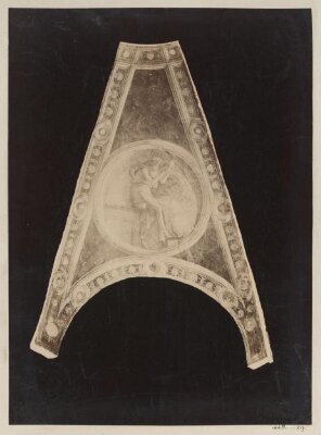 Fresco ceiling section attributed to Alessandro Pampurino, originally from Casa Maffi, Cremona, purchased from Stefano Bardini