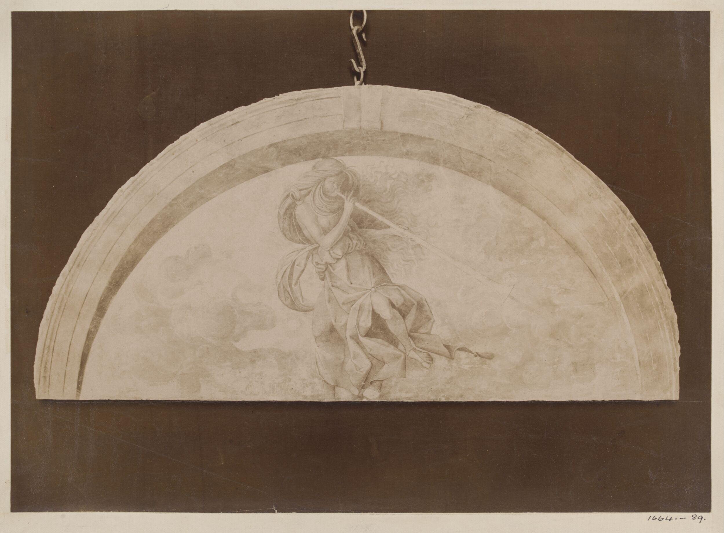 Fresco ceiling section attributed to Alessandro Pampurino, originally from Casa Maffi, Cremona, purchased from Stefano Bardini