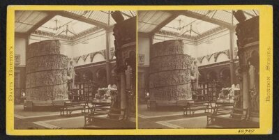 South Kensington Museum, North Court, south-west corner, showing cast of Trajan's column