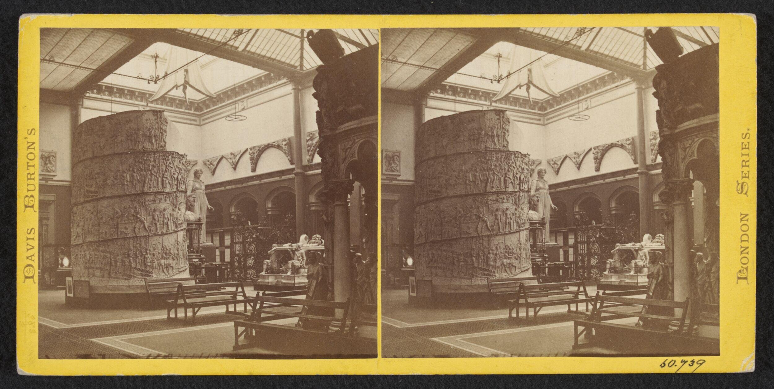South Kensington Museum, North Court, south-west corner, showing cast of Trajan's column