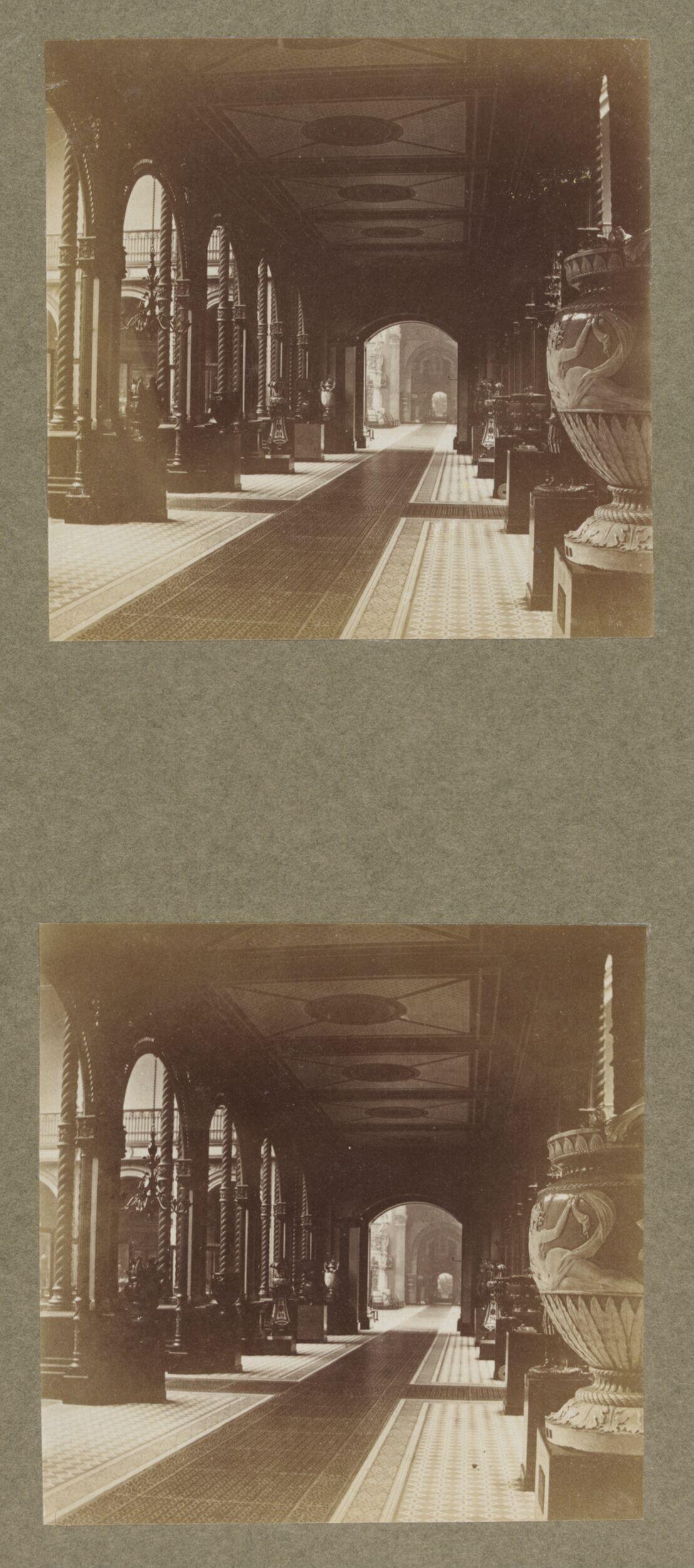 South Kensington Museum, South Court from south wall looking north