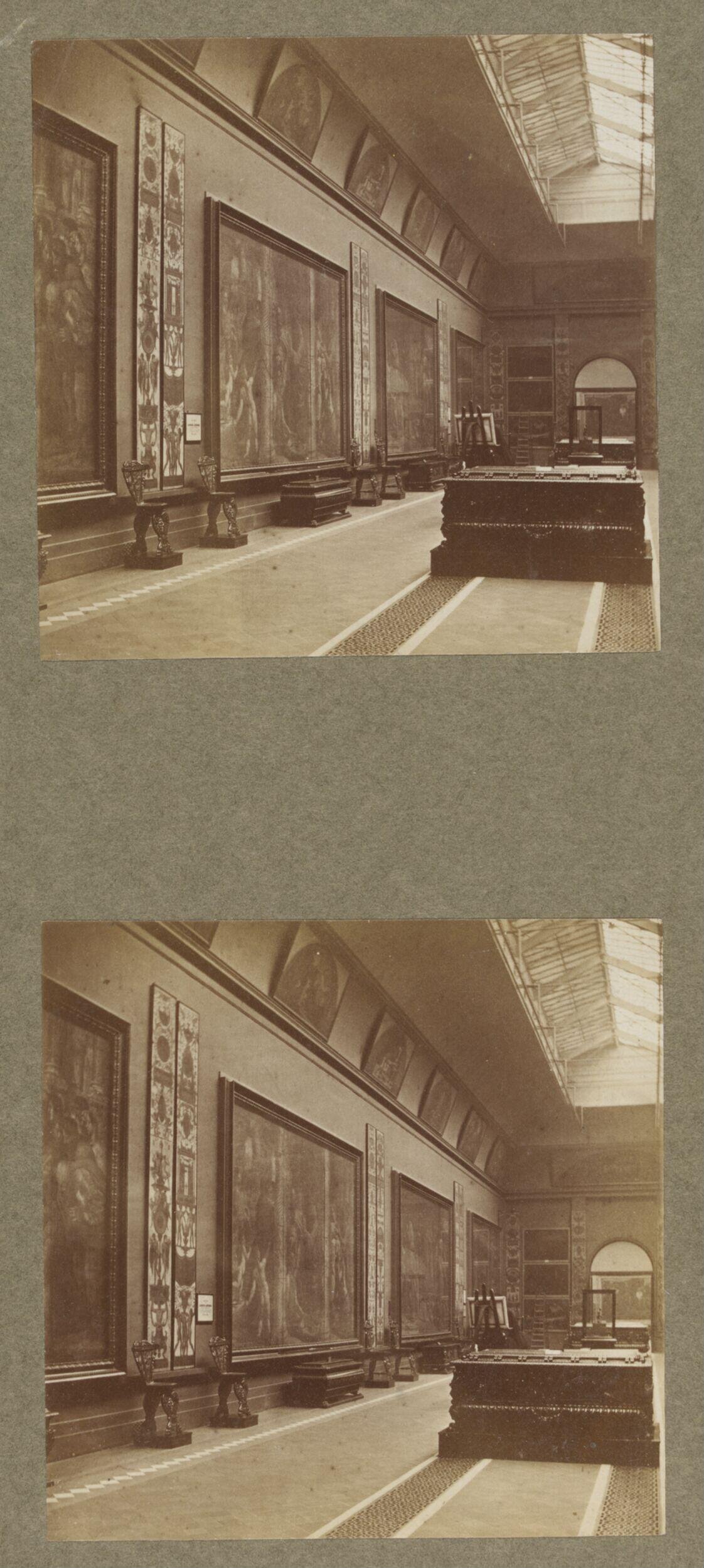 South Kensington Museum, North Gallery, south side showing four Raphael Cartoons
