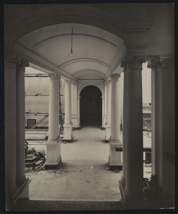 Victoria and Albert Museum, Gallery 50, East Hall, under bridge in Gallery 50, corridor leads from Cast Courts to Gallery 131