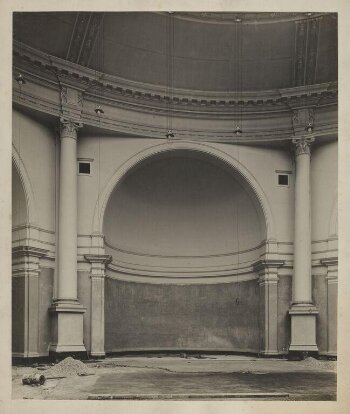 Victoria and Albert Museum, Gallery 40, one of the apses in Octagon (or Loan), Court during construction