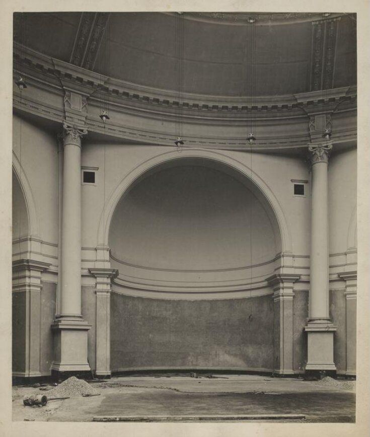 Victoria and Albert Museum, Gallery 40, one of the apses in Octagon (or Loan), Court during construction top image