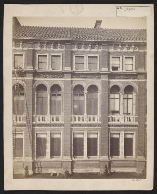 Exterior view of the South Kensington Museum, West side of quadrangle -- Residences building