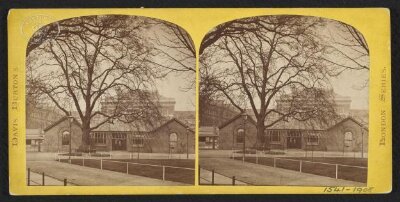Entrance to South Kensington Museum with Lecture Theatre visible in the background