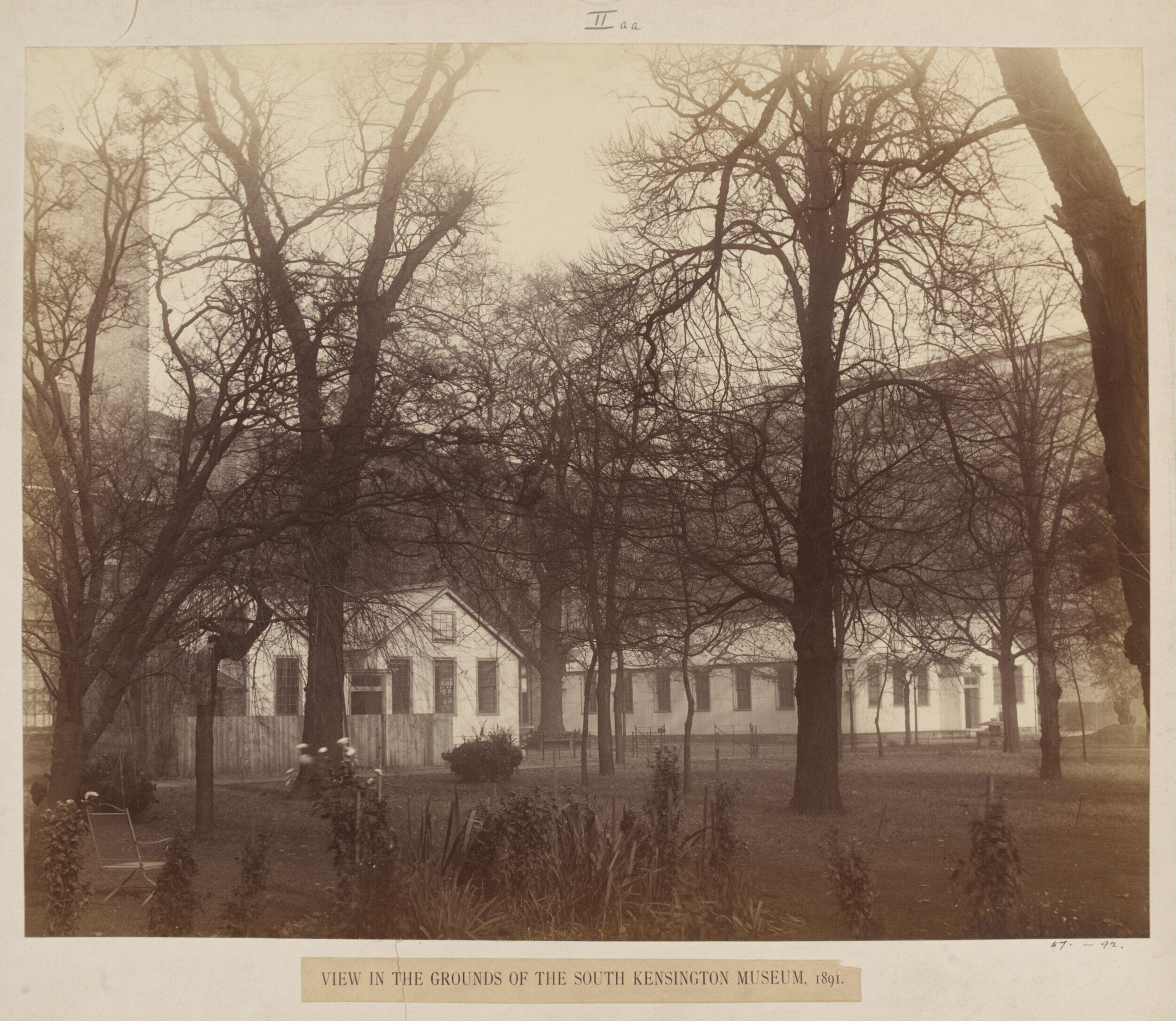 View of the grounds of the South Kensington Museum, 1891