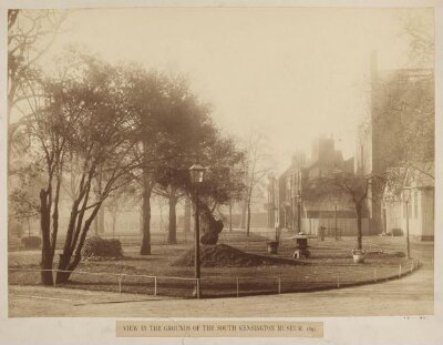 View of the grounds of the South Kensington Museum, 1891