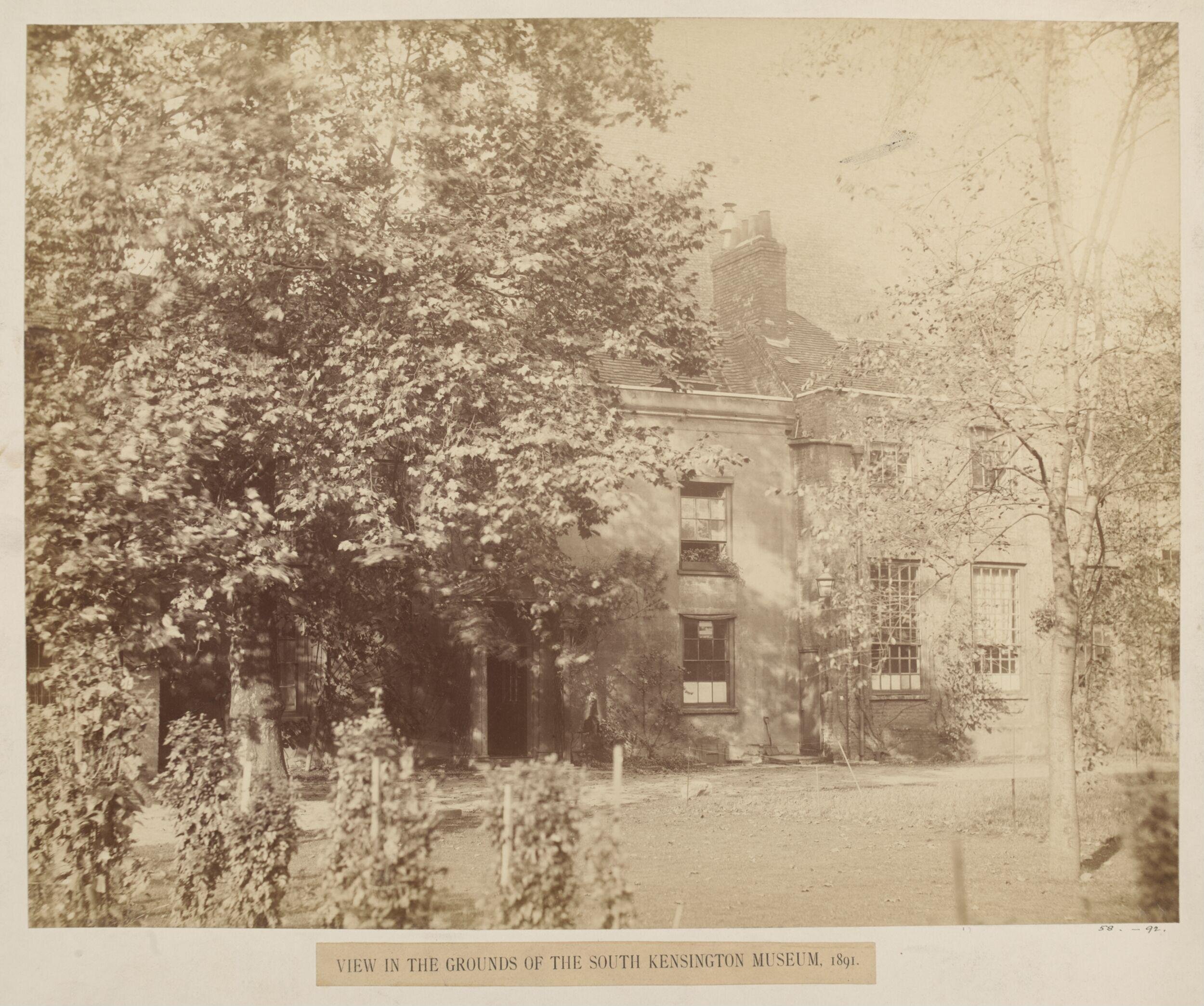 View of the grounds of the South Kensington Museum 1891