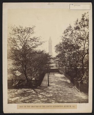 View of the grounds of the South Kensington Museum, 1891