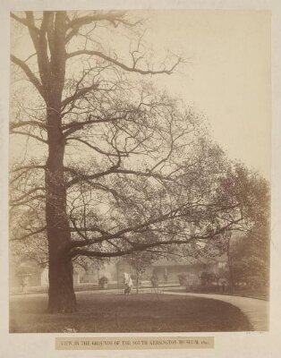 View of the grounds of the South Kensington Museum, 1891