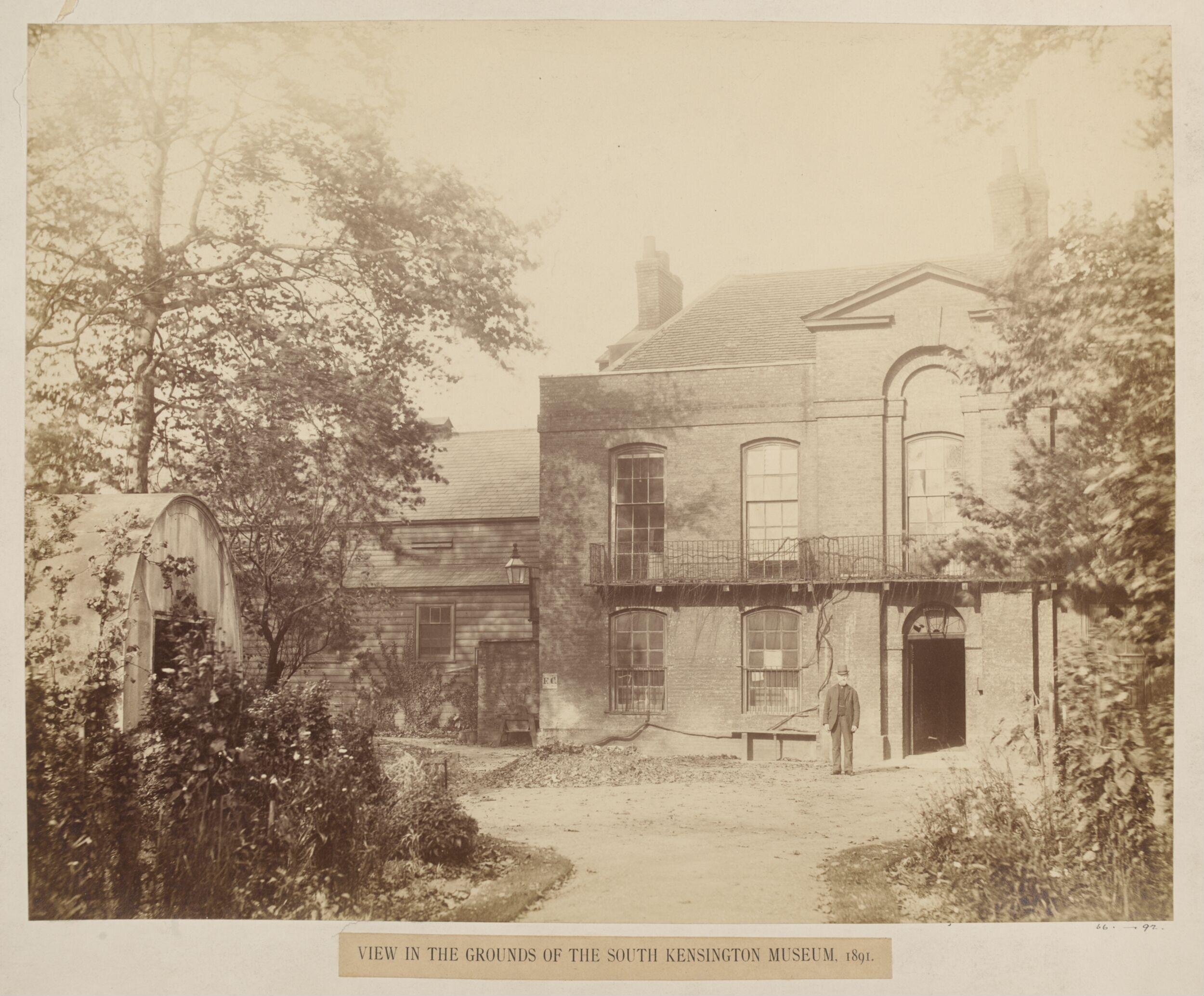 View of the grounds of the South Kensington Museum, 1891