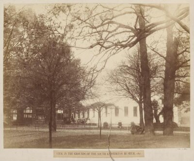 View of the grounds of the South Kensington Museum, 1891