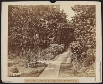 View of the grounds of the South Kensington Museum, 1891