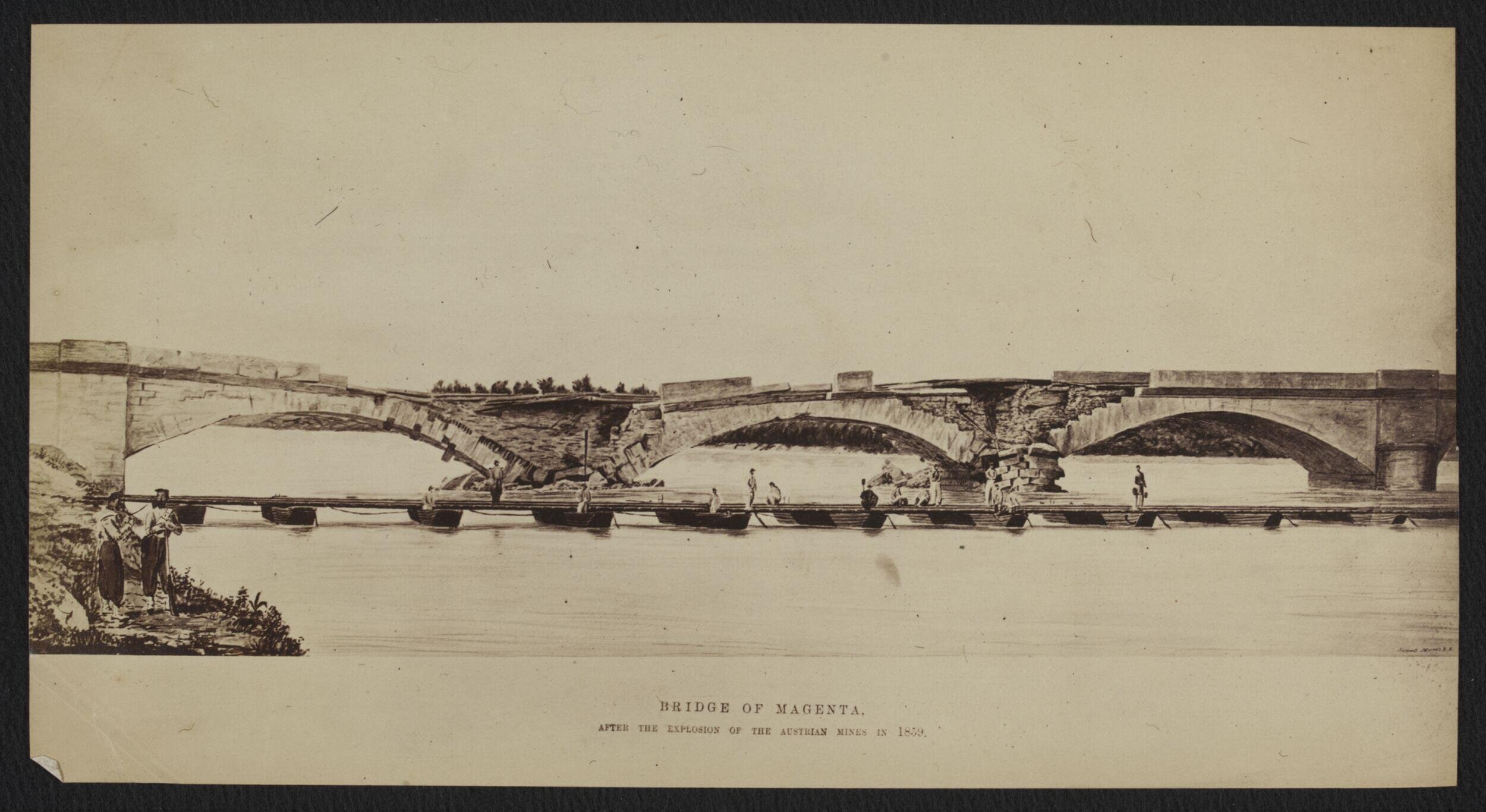 Bridge of Magenta:  After trhe Explosion of the Austrian Mines in 1859