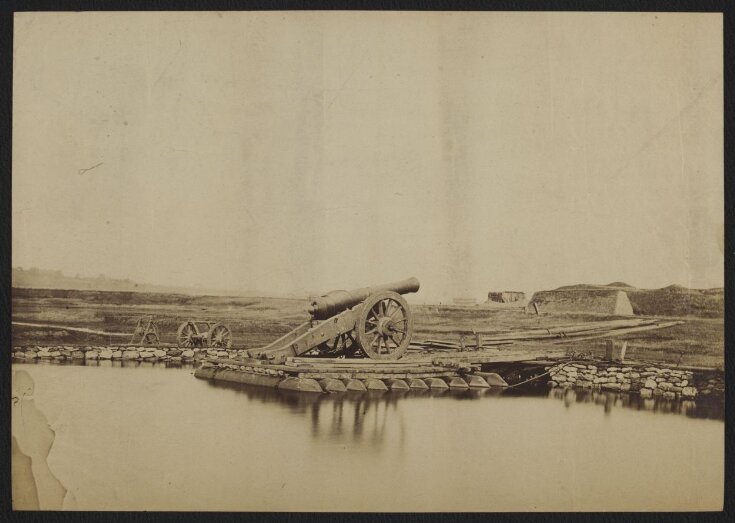Captain Fowke's pontoon bridge with cannon top image