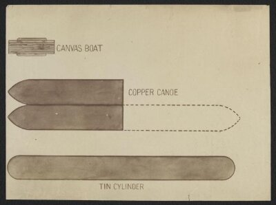 Drawing relating to the design and construction of Captain Fowke's pontoon