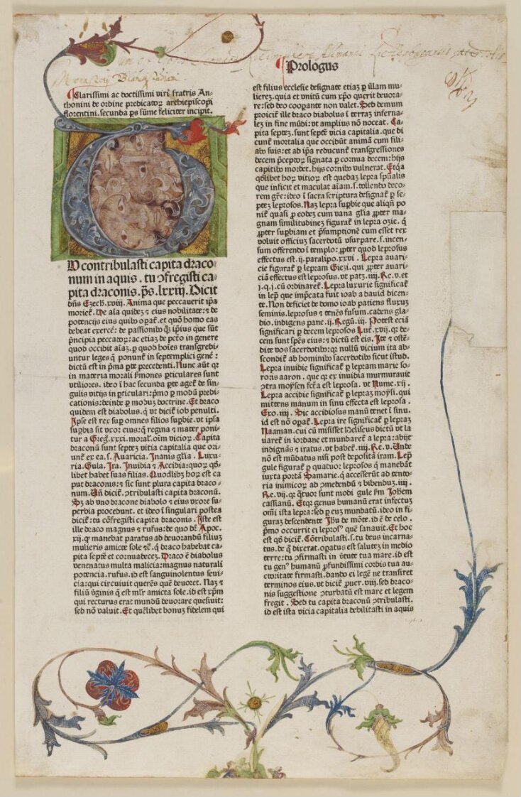 Leaf from Antoninus's Summa Theologica top image