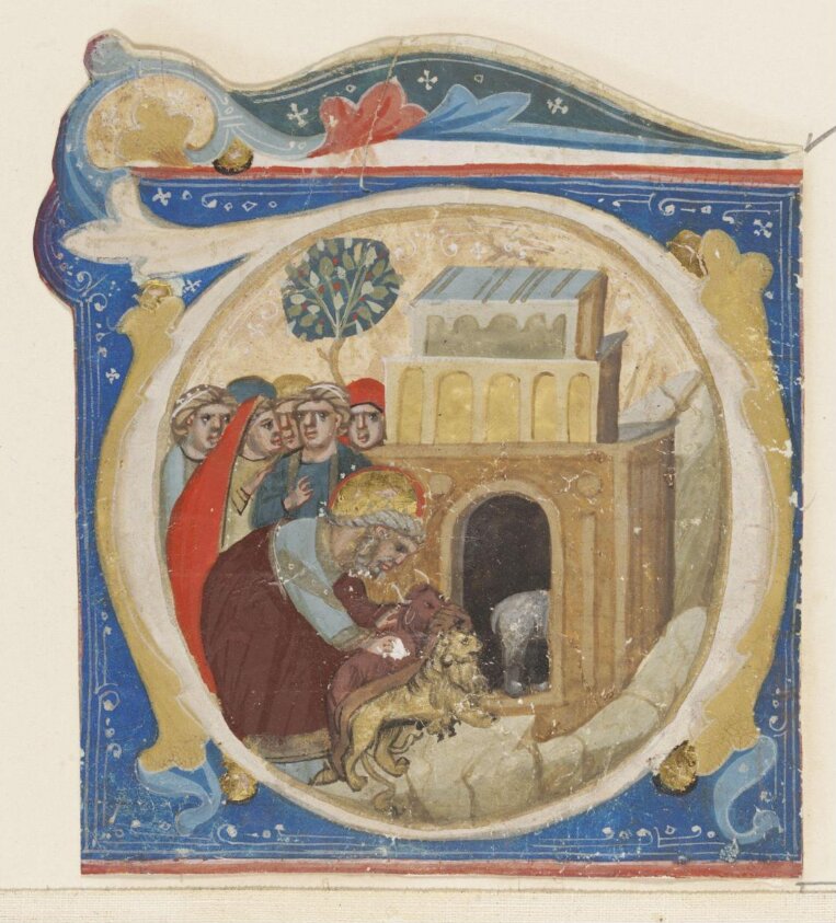 Manuscript cutting by Ugolino di Nerio