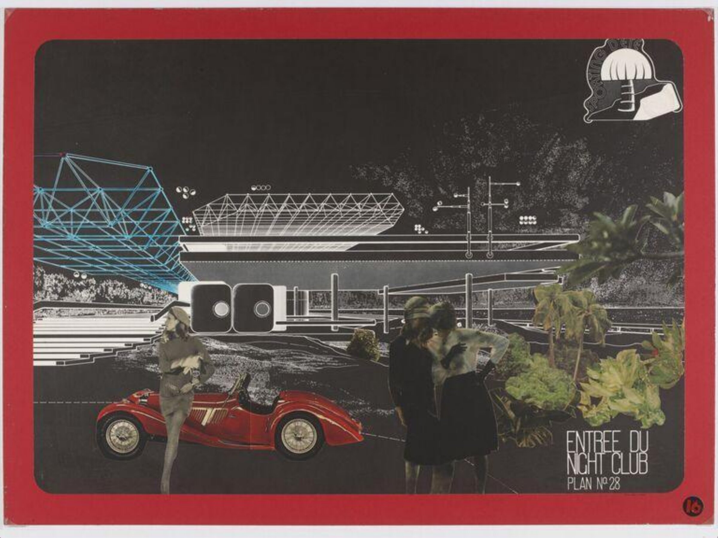 Sporting d'Ete. Entree du Night Club. Plan No.28, Archigram, ca.1972