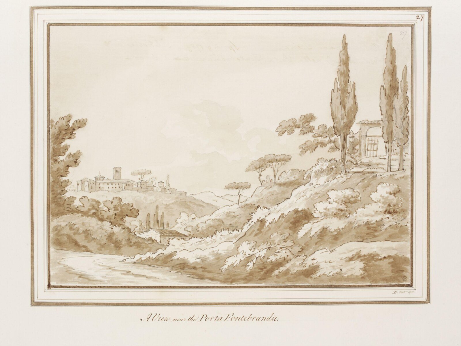 Drawing, Richard Colt Baronet Hoare, 1789