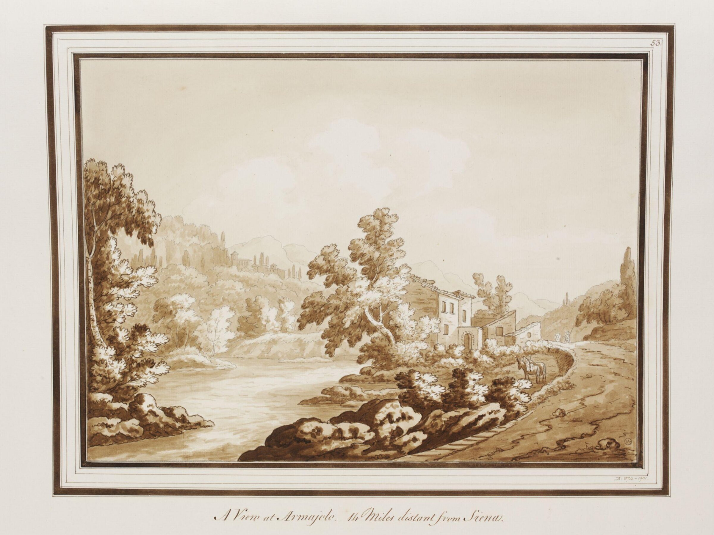 Drawing, Richard Colt Baronet Hoare, 1789