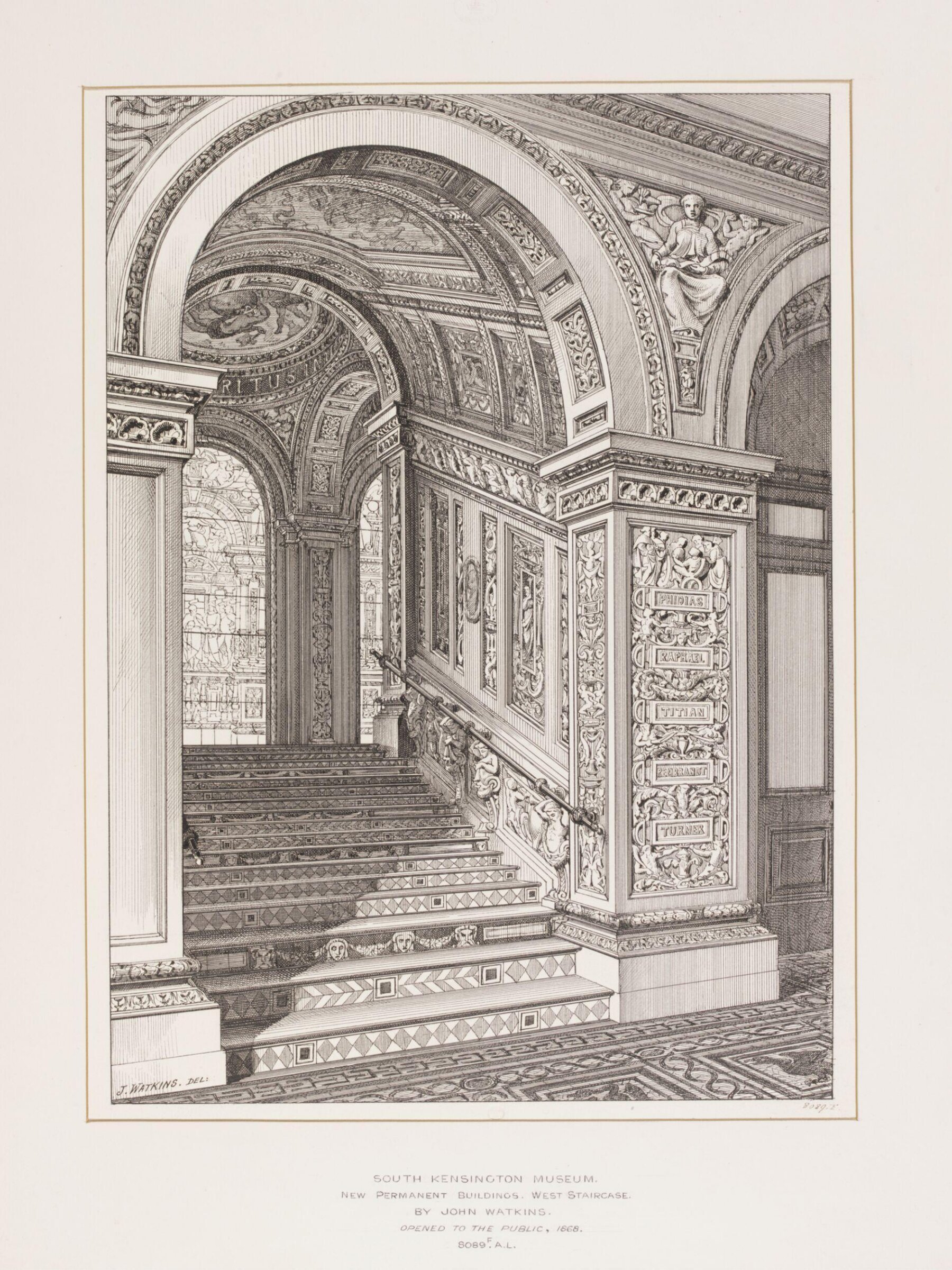 West Staircase, John R. E. Watkins, ca. 1876