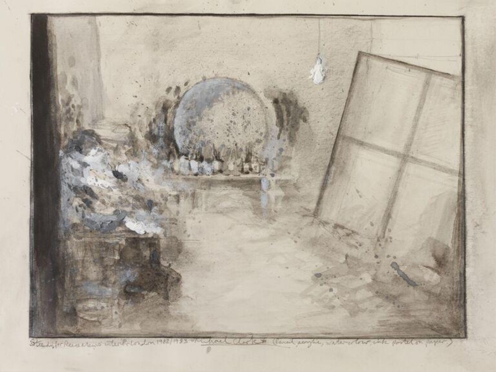 Study for Reece Mews Interior (Francis Bacon's Studio), Michael Clark, 1982 - 1983