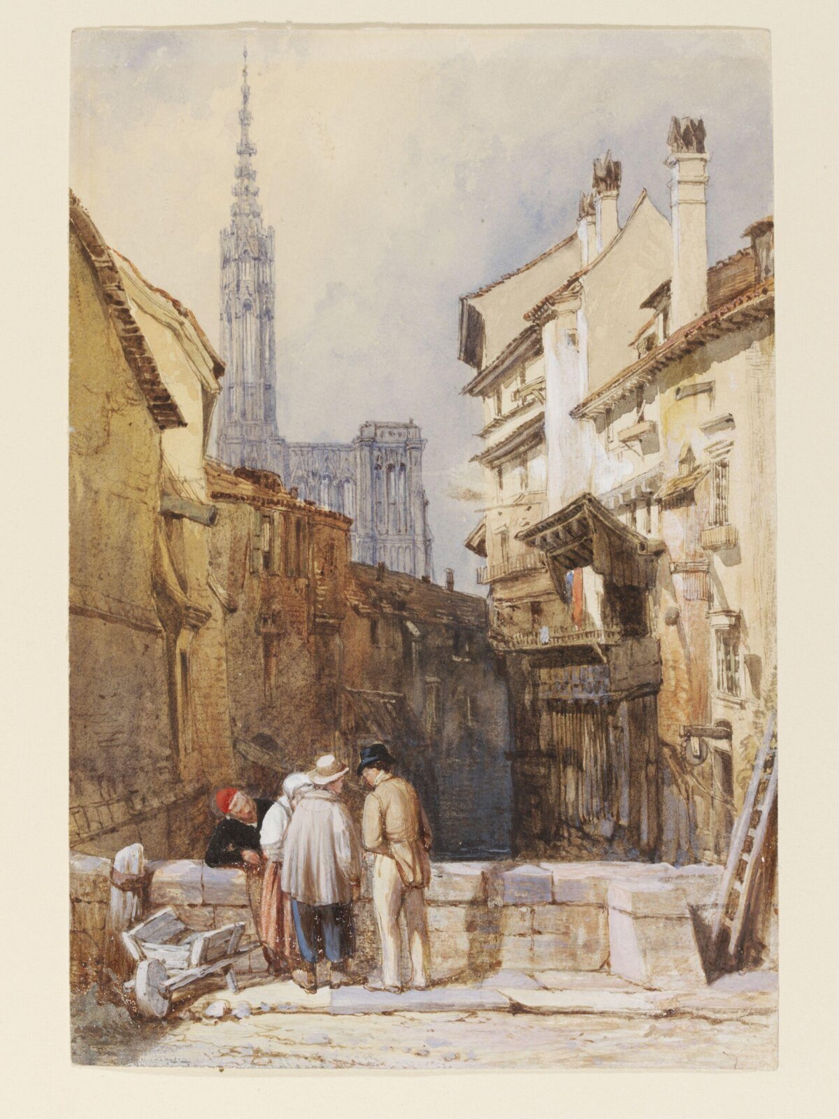 A Canal at Strasbourg, Clarkson Stanfield, ca. 1820-33
