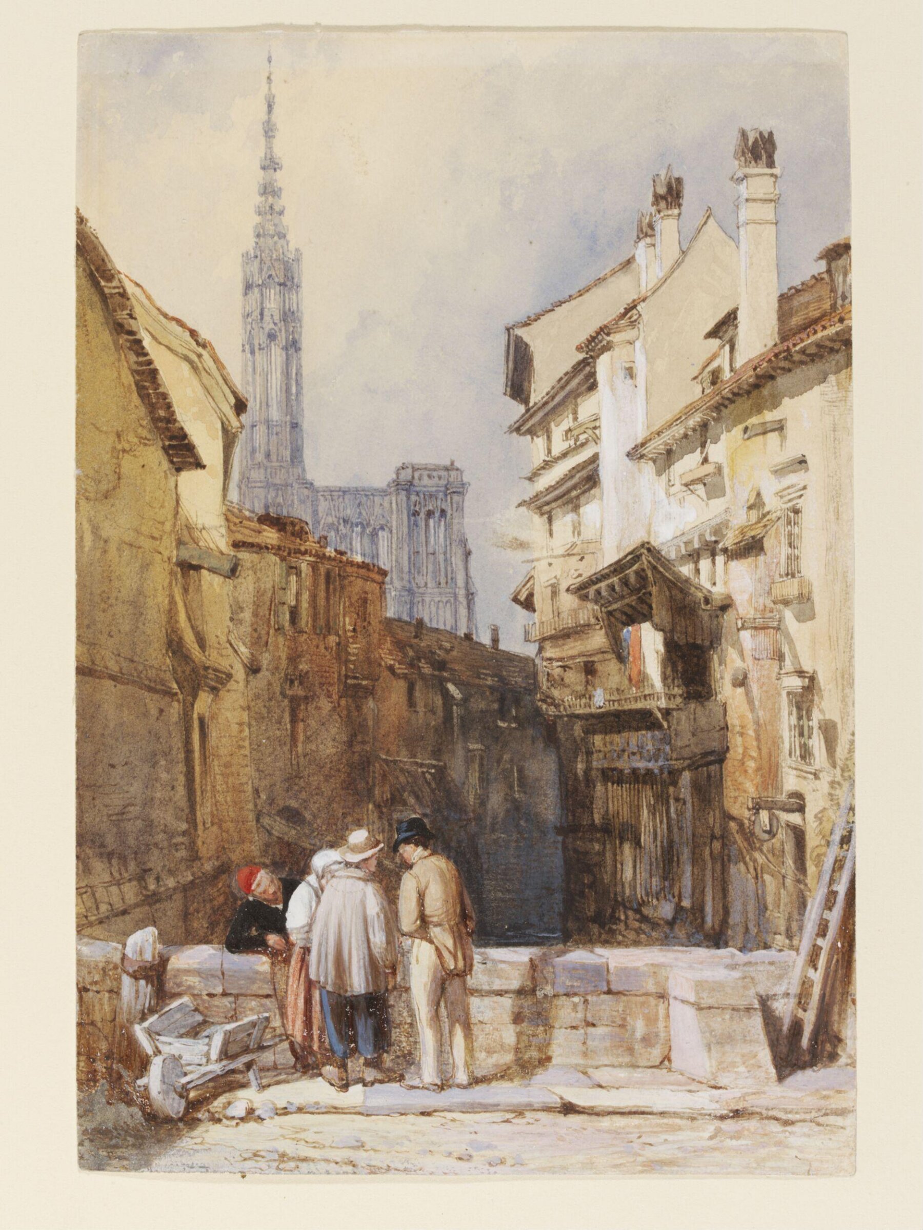 A Canal at Strasbourg, Clarkson Stanfield, ca. 1820-33