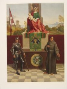 Copy after the painting Virgin and Child with Saints (Castelfranco Altarpiece) by Giorgione in S. Liberale, Castelfranco thumbnail 1