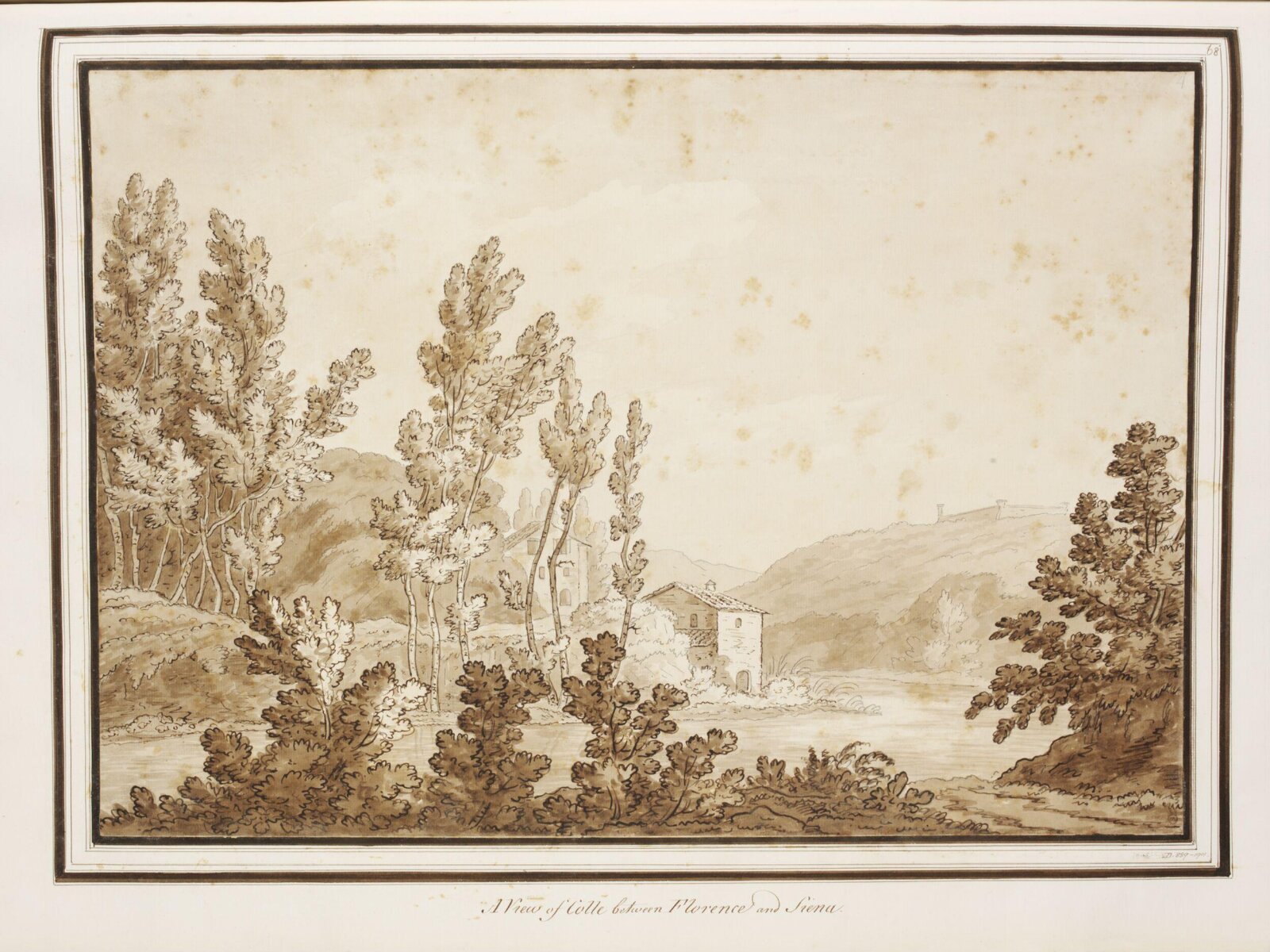 Drawing, Richard Colt Baronet Hoare, 1789