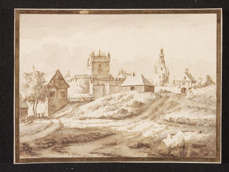 Landscape with Bentheim castle seen from the southeast top image