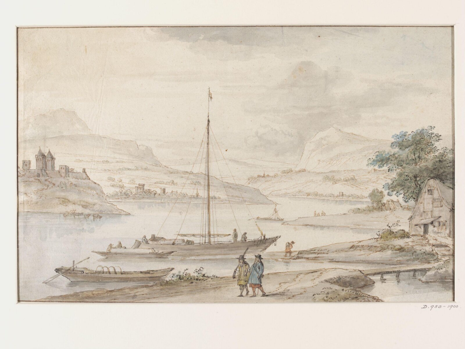 Rhine River Landscape, ?18th century